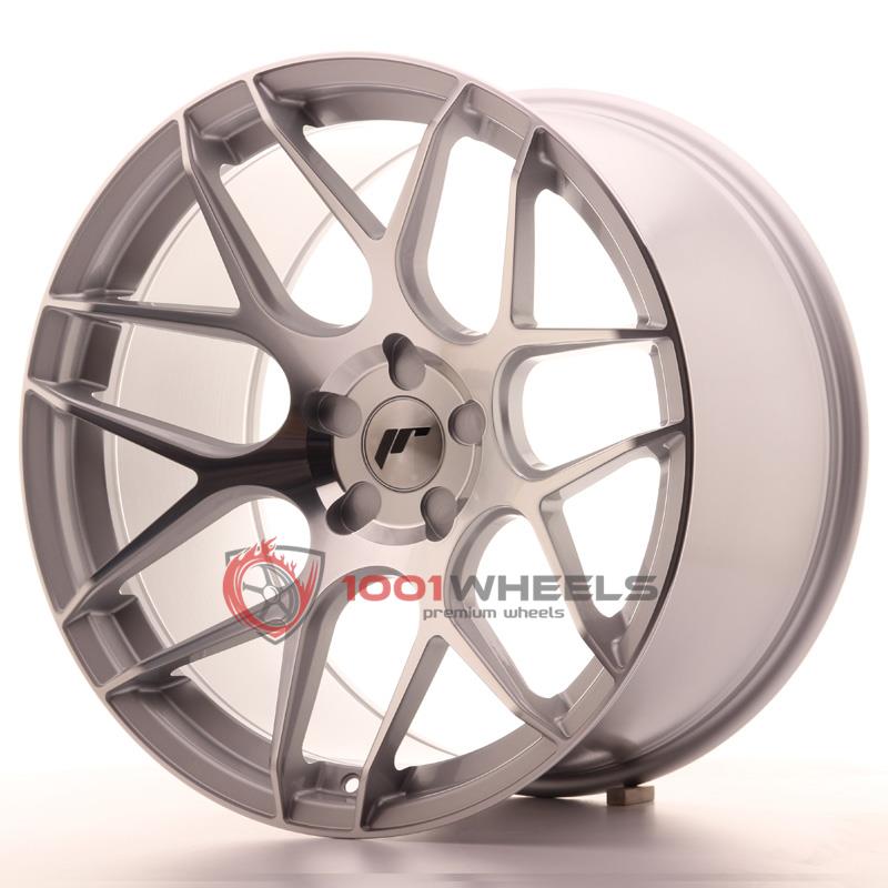 LLANTAS JAPAN RACING JR18 SILVER-MACHINED-FACE