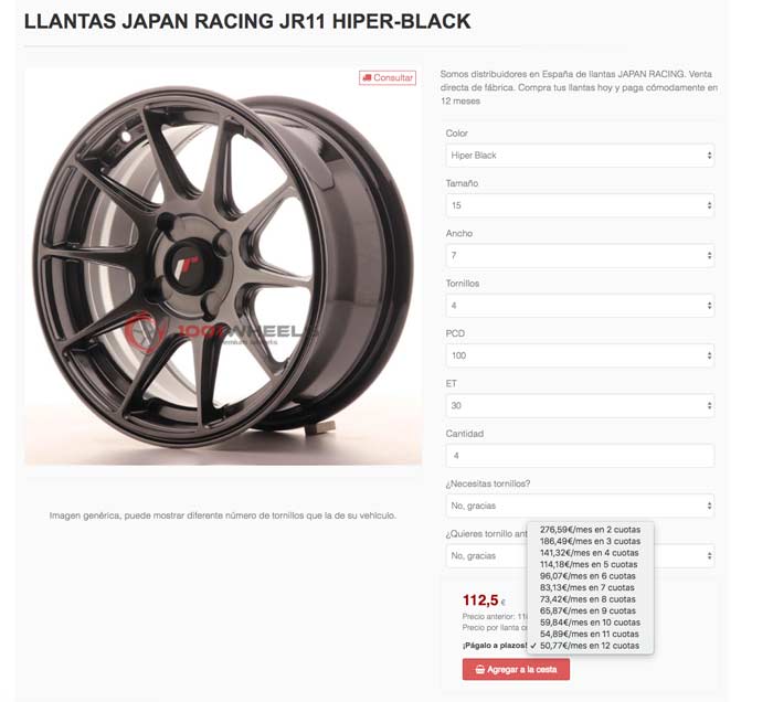 Financing rims and tires