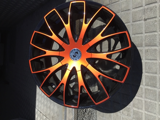 Llantas para Kia Sportage negro y naranja